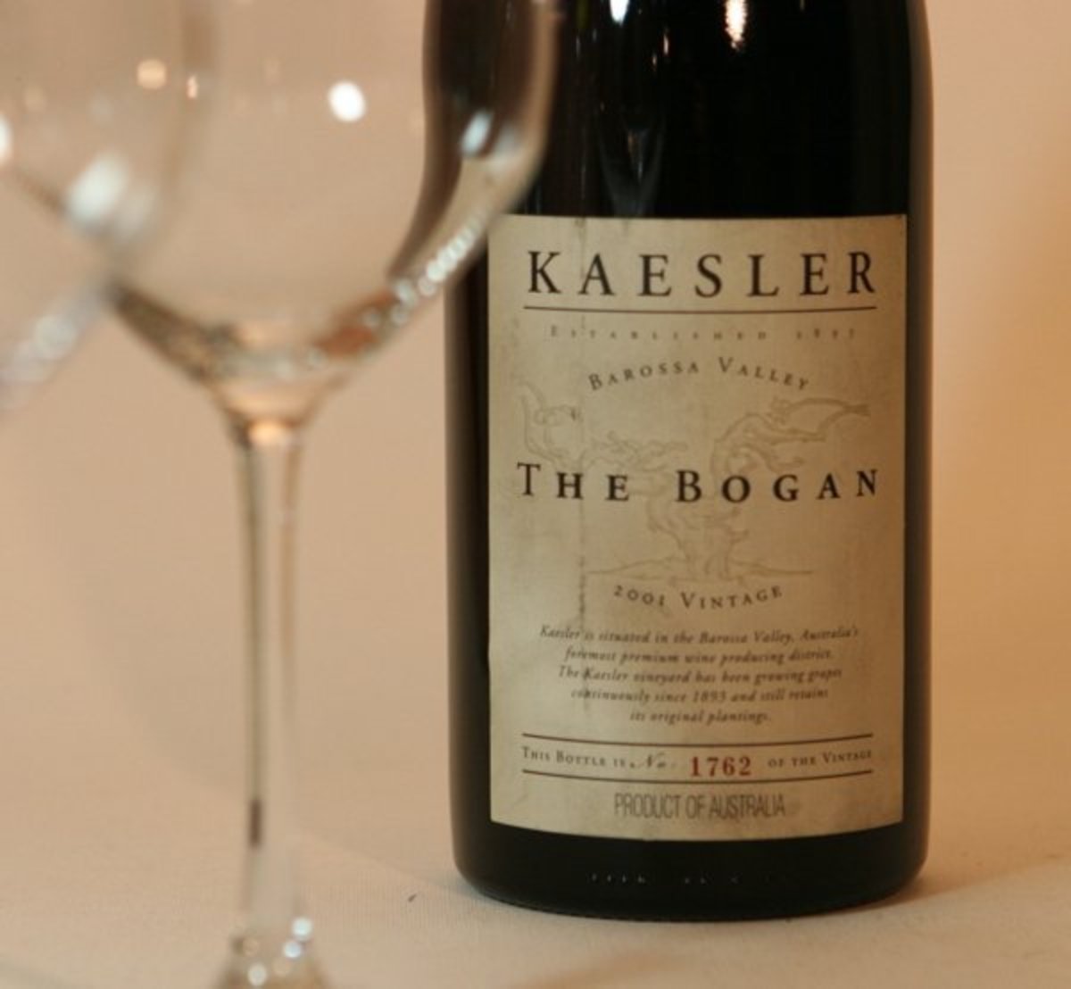 2001er Kaesler Shiraz "Bogan" 0,75 Ltr.