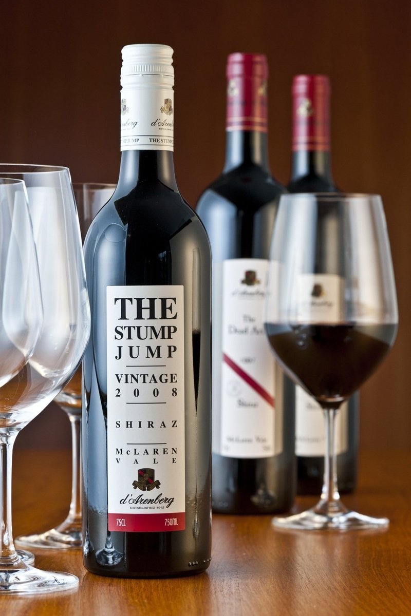 2008er D´Arenberg Winery  The Stump Jump Shiraz 0,75 Ltr.