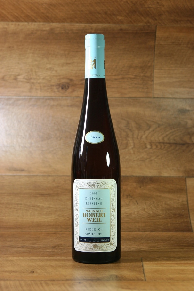 2001er Weingut Robert Weil Kiedrich Gräfenberg Riesling Erstes Gewächs Réserve 12,5 %Vol 0,75Ltr