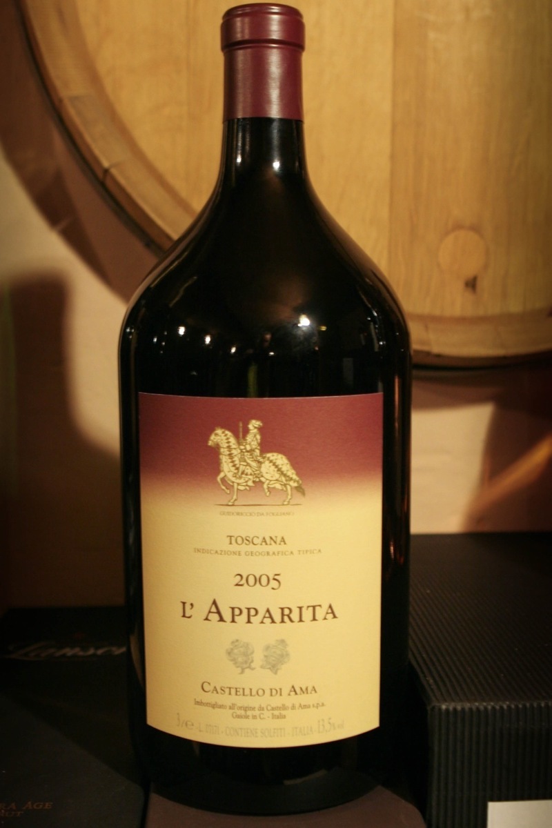 2005er Castello di Ama Vigna L´Apparita Toscana Rosso IGT Doppelmagnum 3,0 Ltr 