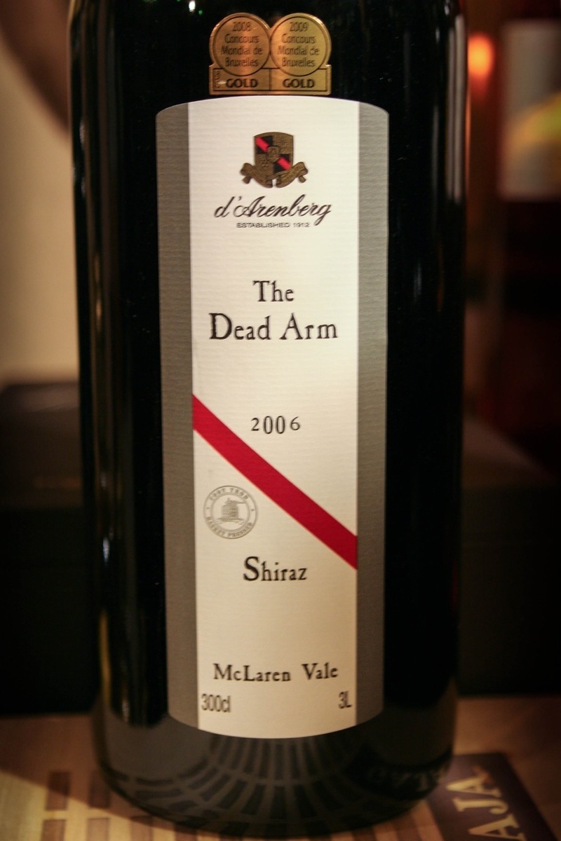 2006er D´Arenberg Winery "Dead Arm" Shiraz Doppelmagnum 3,0Ltr