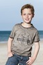 Kinder T-Shirt Check In 0111 olive , Gr. 92/98