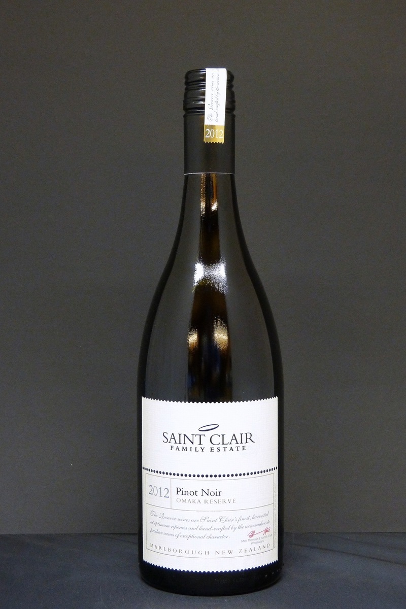 2012 Saint Clair Pinot Noir Omaka Reserve 0,75l