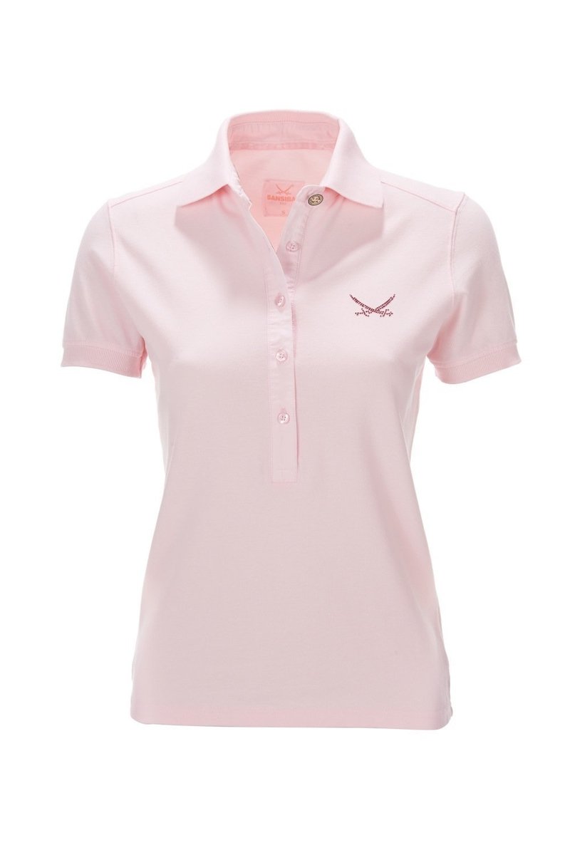 Damen Polo Shirt KA LEISE 0113, Rosé, Gr. XXL