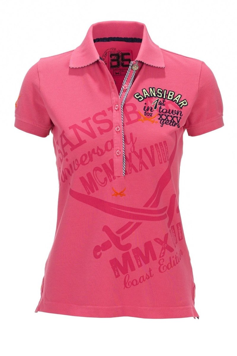 Fashion 35 Bright YEARS pink, | L Damen Damen | | Poloshirt 0113, Gr. Sansibar