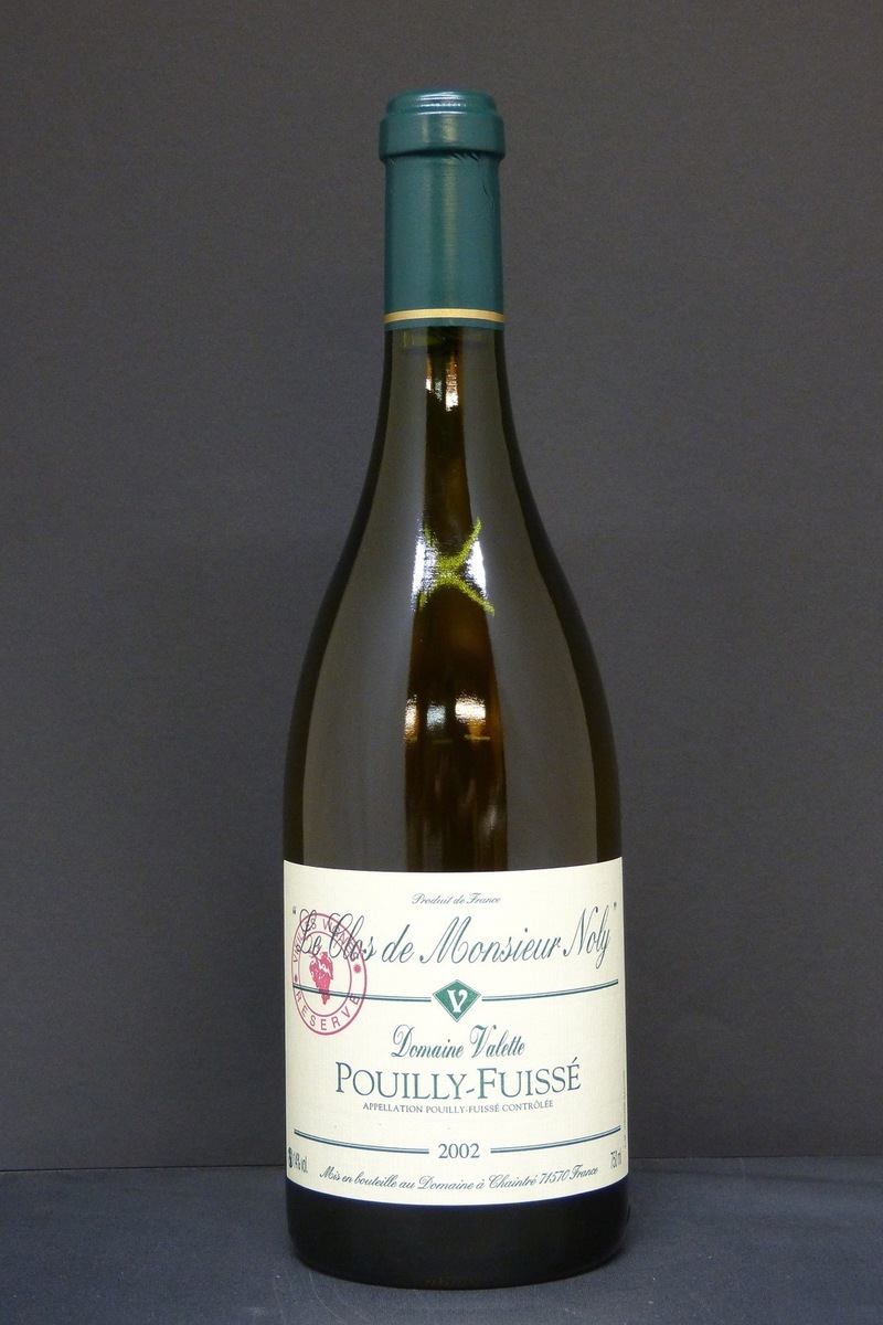 2002er Domaine Valette Pouilly-Fuissé Clos de Mr Noly Réserve Vieilles Vignes 13,0 %Vol 0,75Ltr