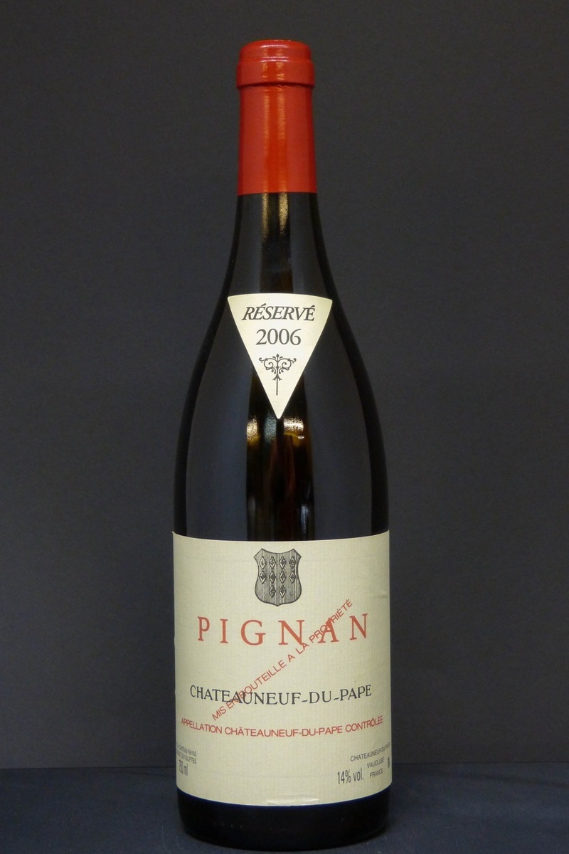 2006er Chateauneuf du Pape Pignan 14,0 %Vol 0,75Ltr
