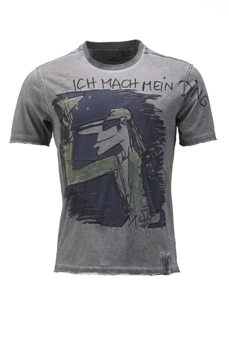 Herren T-Shirt Udo Lindenberg Limited Edition ICH MACH MEIN DING , Anthrazit, Gr. L
