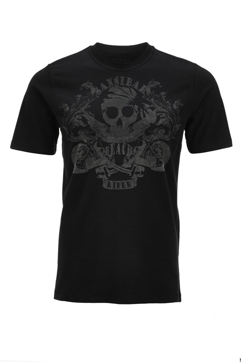 Herren T-Shirt BEACH RIDER , Black, Gr. XXXL