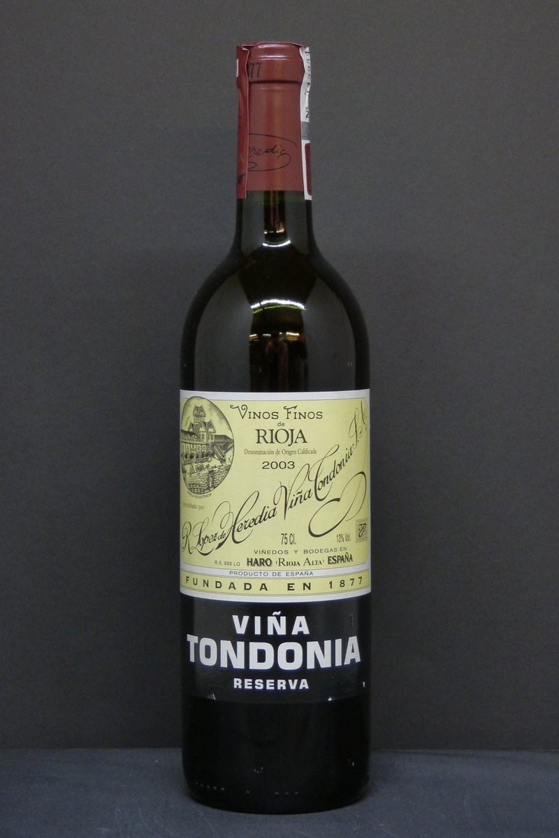 2003er Lopez de Heredia Vina Tondonia Tinto Reserva 0.75 l