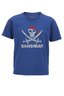 Kinder T-Shirt SKULL , BLUE, 128/134 
