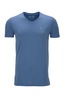 Herren T-Shirt Pima Cotton V-Ausschnitt Einzelpack 0115, Jeansblue, Gr. L