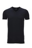 Herren T-Shirt Pima Cotton V-Ausschnitt Einzelpack 0115, Black, Gr. XXXL