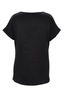 Damen Seiden T-Shirt, Black, Gr. XL