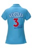 Damen Poloshirt DAOU Summer Edition, Caribbean blue, Gr. XXXL