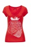 Damen T-Shirt STRAWBERRY, Red, Gr. XXXL