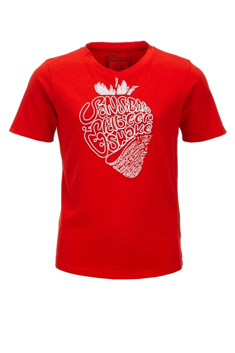 Kinder T-Shirt STRAWBERRY, Red, Gr. 128/134