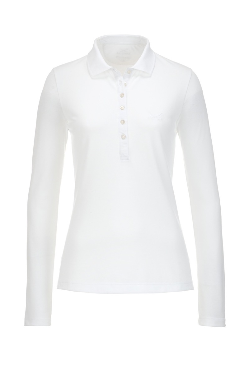 Damen LA Poloshirt PIMA COTTON, White, Gr. XXL