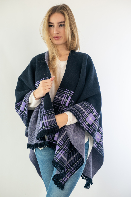 Kaschmir Poncho, black, one size Kaschmir Poncho, black, one size
