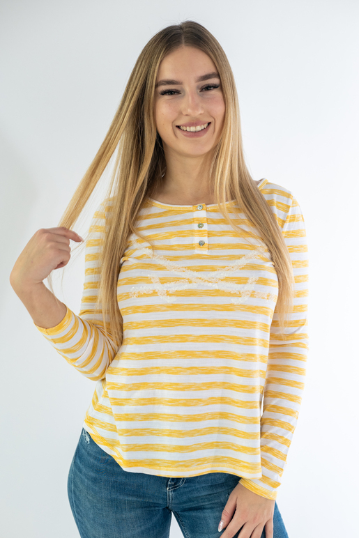Longsleeve Modell Leni, curry, M Longsleeve Modell Leni, curry, M