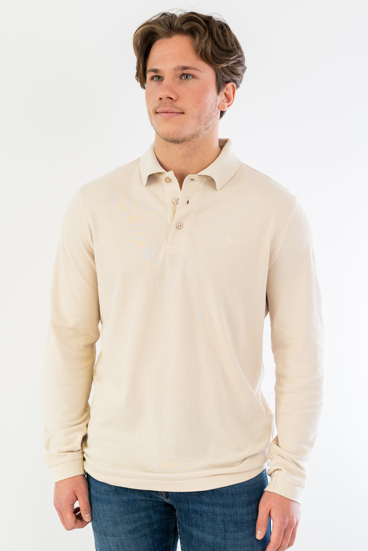 LA Poloshirt Modell Pima Cotton, sand, L LA Poloshirt Modell Pima Cotton, sand, L