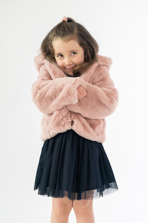 Kinder Jacke Ecofur Art. ALMA , DUSKY PINK, 128/134 