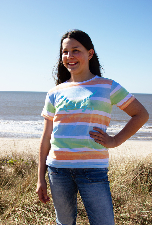 T-Shirt Modell Striped, green multi, 116/122 T-Shirt Modell Striped, green multi, 116/122