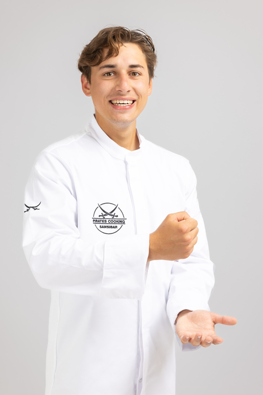 Kochjacke Modell Pirates Cooking, white, S Kochjacke Modell Pirates Cooking, white, S