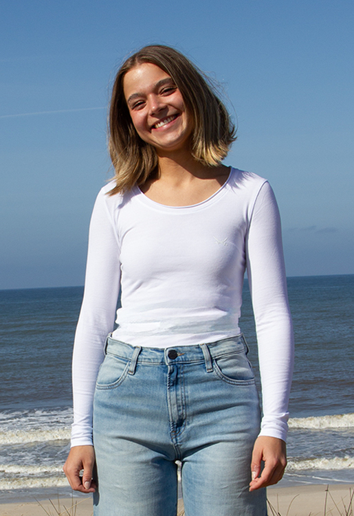 Longsleeve Stretch, white, XXS Longsleeve Stretch, white, XXS