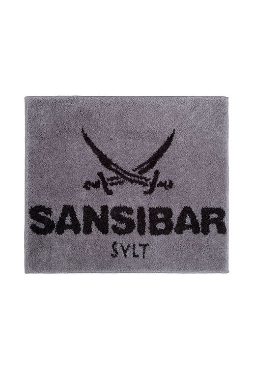 Sansibar Badteppich 55/65 , 55X65CM, SILBER/ANTHRA 