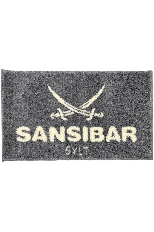 Sansibar Badteppich 70/120 , 70X120CM, SILBER / WEIß 