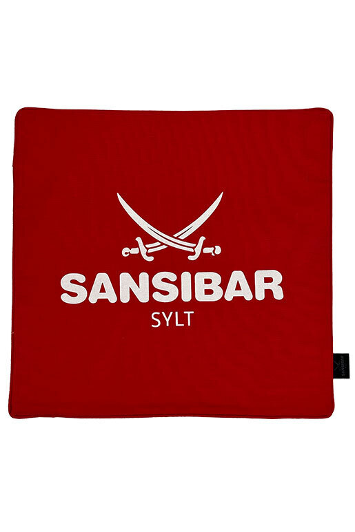 Sansibar Kissenhülle 45x45 , 45X45, RED/OFFWHITE 