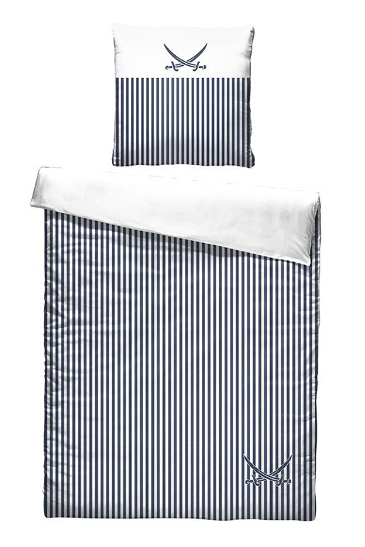 Sansibar Satin Bettwäsche Lighthouse , 135X200CM, NAVY 