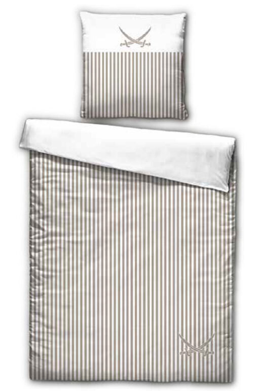 Satin Bettwäsche Lighthouse 155x220 , 155X220CM, TAUPE 