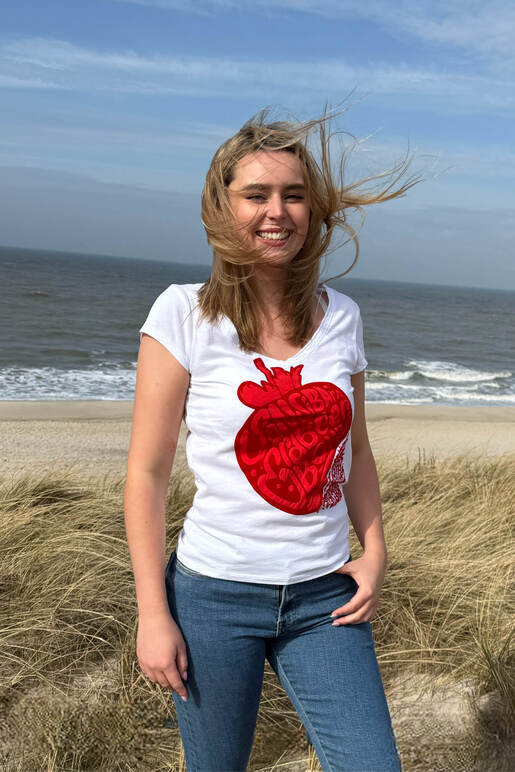 T-Shirt Modell Strawberry, white, XL T-Shirt Modell Strawberry, white, XL