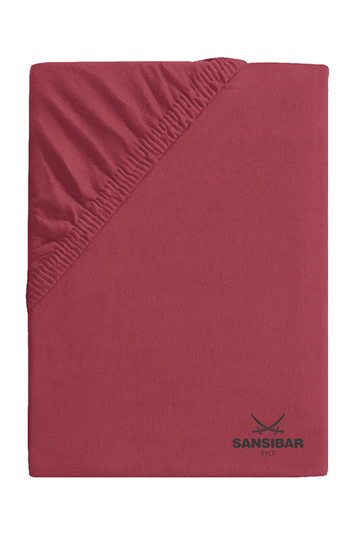 Jersey Spannbettuch 140/160X200 CM , 140/160X200 CM, BORDEAUX 