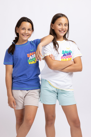 Kinder T-Shirt Mod. SALTY AIR , WHITE, 152/158 