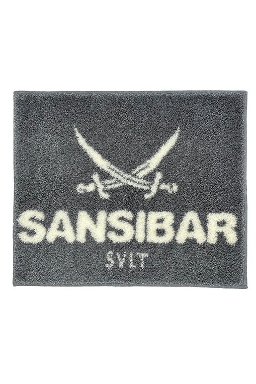 Sansibar Badteppich 55/65 , 55X65CM, SILBER / WEIß 