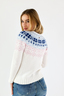 Damen Cashmere Pullover Art. FREYA , WHITE, XL 