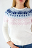 Damen Cashmere Pullover Art. FREYA , WHITE, 3XL 
