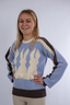 Damen Cashmere Pullover Art. SCHNEEHASE , MEDIUM BLUE, XL 